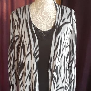 Apt. 9 Animal Print Cardigan 1X